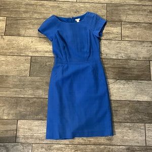 Blue J. Crew Career Sheath Dress